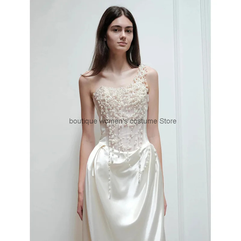 Slip Dress Satin - Cos 2025 French Strapless Evening Dress