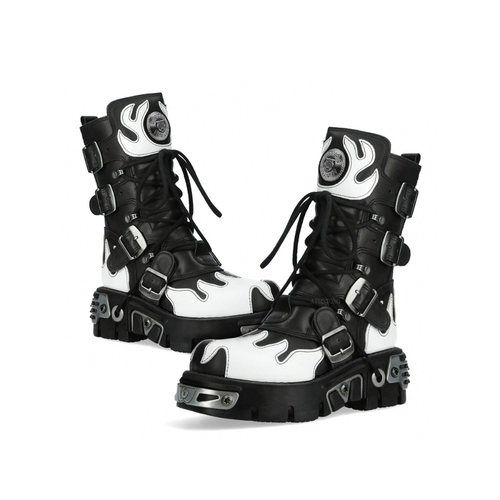 Fashion New Men's Flame Metal  - огляд і ціна Women'S Fashion Riding Boots