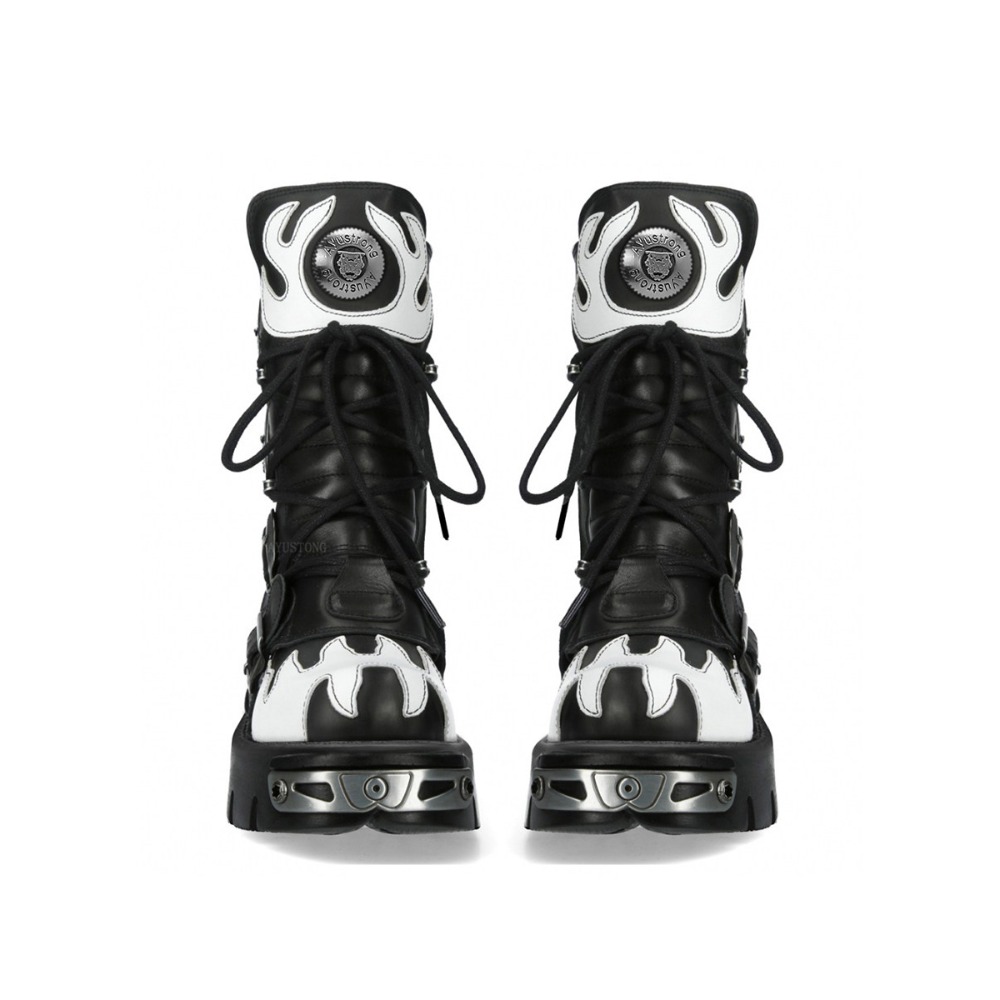 Fashion New Men's Flame Metal  - огляд і ціна Women'S Fashion Riding Boots