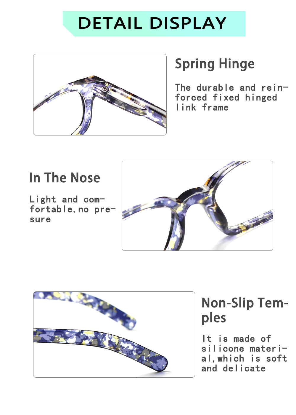 Women Reading Glasses Fashiona - огляд і ціна Women'S Fashion Glasses With Clear Lenses