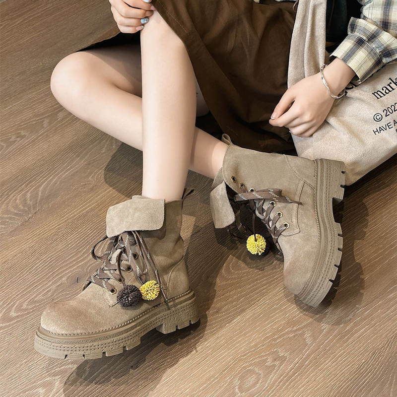 Autumn Faux Suede Ankle Boots  - огляд і ціна Women'S Fashion Riding Boots