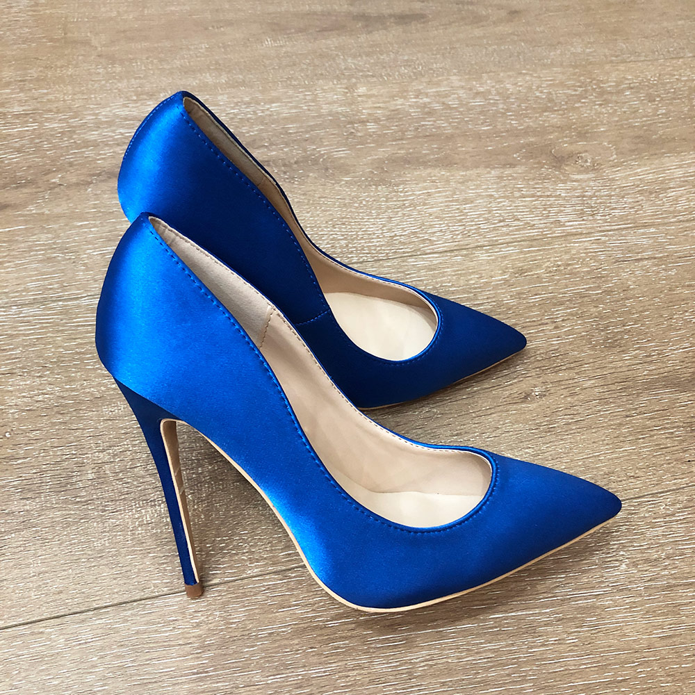 Veowalk Royal Blue Women Silk  - огляд і ціна Slip Dress Satin