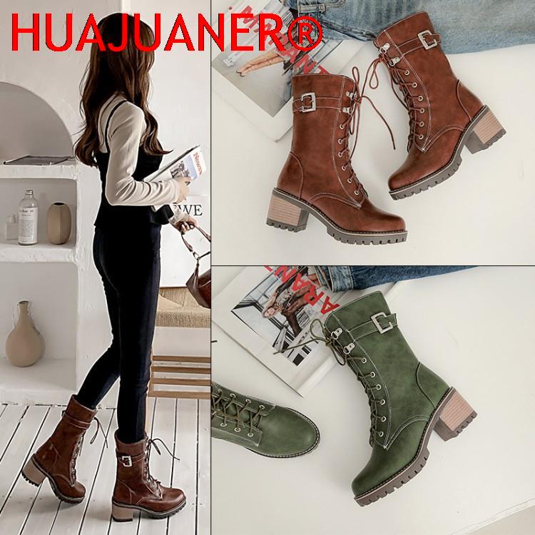 HUAJUANER 2026 Big Size 45 Aut - огляд і ціна Women'S Fashion Riding Boots