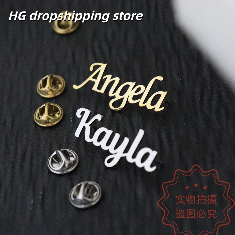 Custom Nameplate Brooch Person - огляд і ціна Women Fashion Fun
