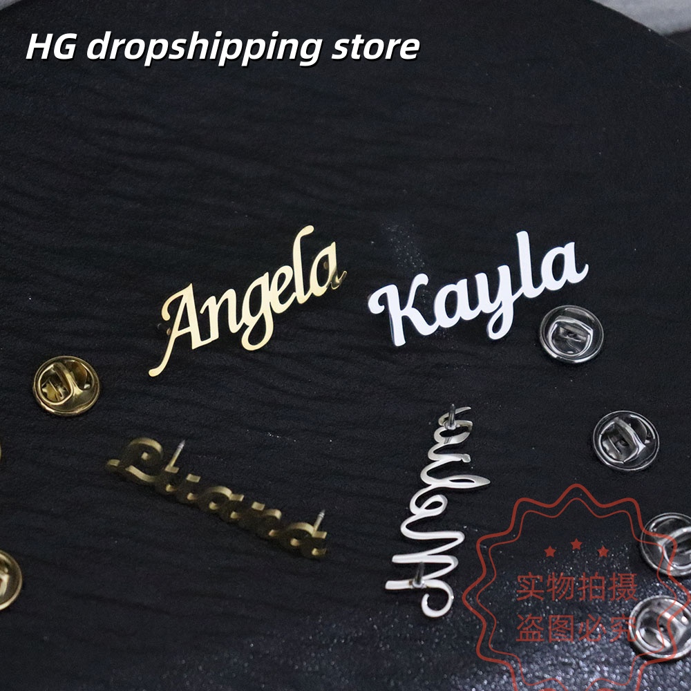 Custom Nameplate Brooch Person - огляд і ціна Women Fashion Fun