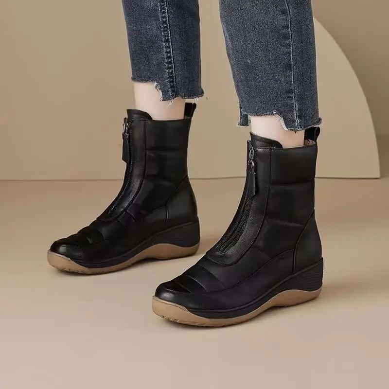 Booties Round Toe Waterproof W - огляд і ціна Sale Fashion Women