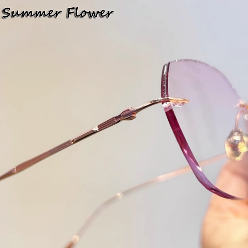 Women Rimless Eyeglass Titaniu - огляд і ціна Women'S Fashion Glasses With Clear Lenses