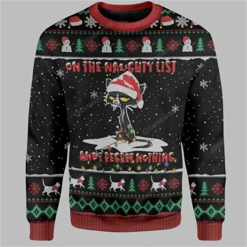 2026 Funny Cat Pattern Ugly Ch - огляд і ціна Women'S Fashion Sweatshirts
