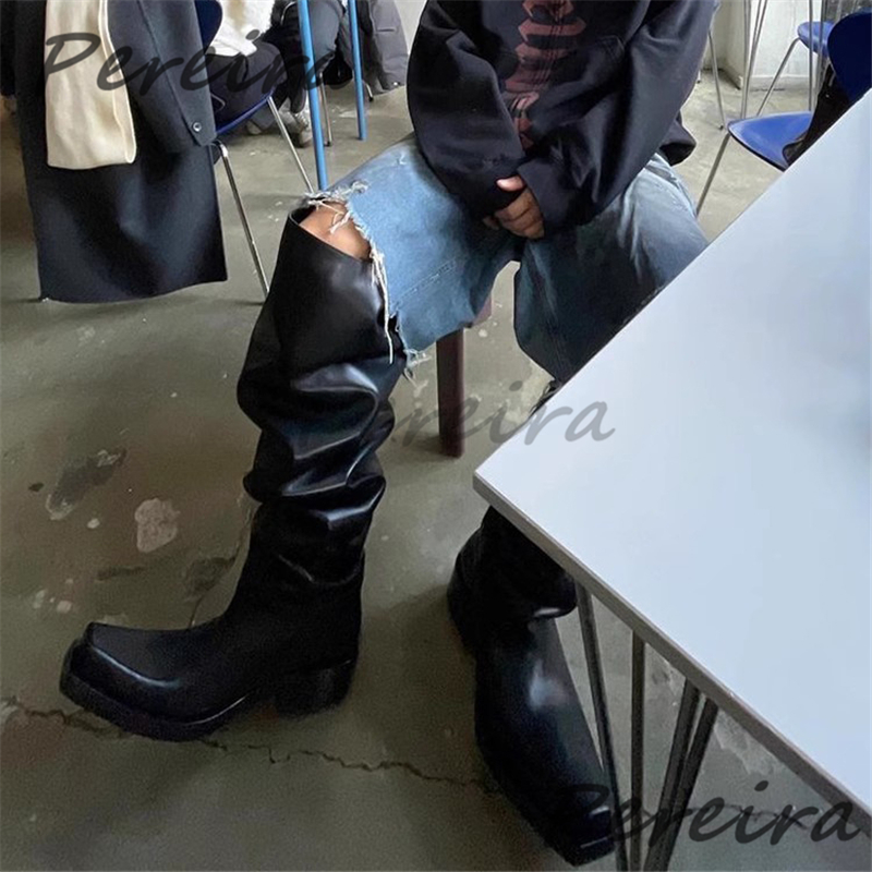 Thick Soled Over The Knee Boot - огляд і ціна Women'S Fashion Riding Boots