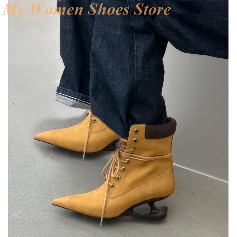 Pointy Toe Strange Style Heel  - огляд і ціна Sale Fashion Women