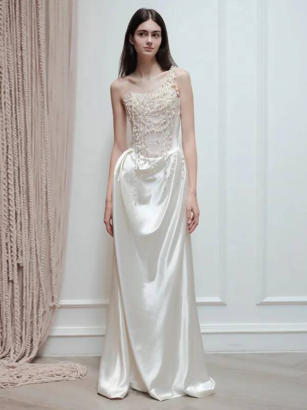 Cos 2025 French Strapless Even - огляд і ціна Slip Dress Satin