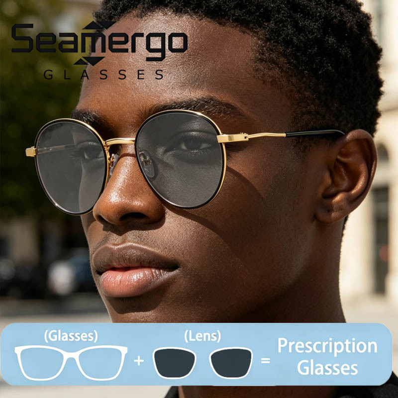SEAMERGO Round Frame Customize - огляд і ціна Women'S Fashion Glasses With Clear Lenses